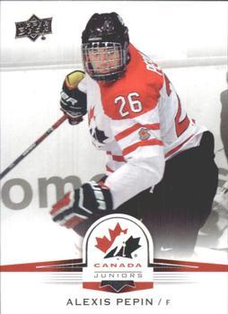#6 Alexis Pepin - Canada - 2014-15 Upper Deck Team Canada Juniors Hockey