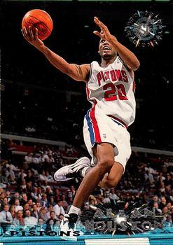 #6 Allan Houston - Detroit Pistons - 1995-96 Stadium Club Basketball