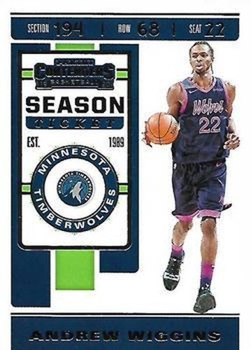 #6 Andrew Wiggins - Minnesota Timberwolves - 2019-20 Panini Contenders Basketball