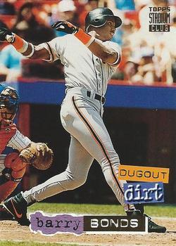 #6 Barry Bonds - San Francisco Giants - 1994 Stadium Club Baseball - Dugout Dirt