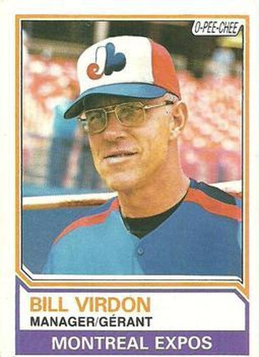 #6 Bill Virdon - Montreal Expos - 1983 O-Pee-Chee Baseball