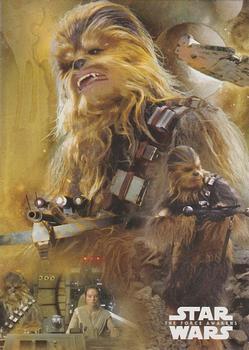 #6 Chewbacca - 2015 Topps Star Wars The Force Awakens - Character Montage