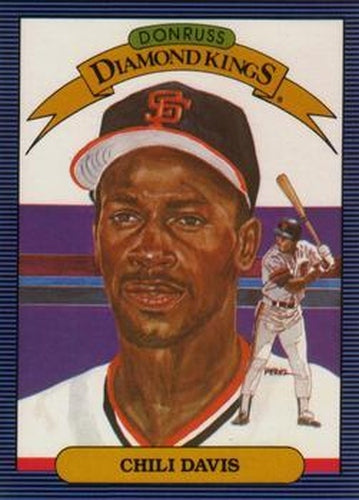 #6 Chili Davis - San Francisco Giants - 1986 Leaf Baseball