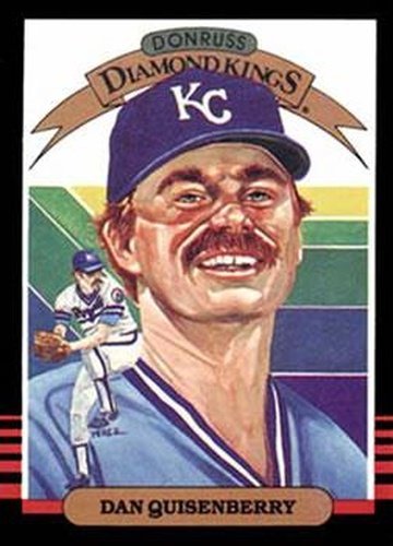 #6 Dan Quisenberry - Kansas City Royals - 1985 Donruss Baseball
