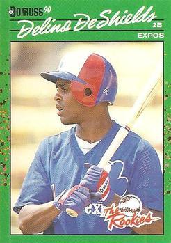 #6 Delino DeShields - Montreal Expos - 1990 Donruss The Rookies Baseball