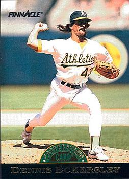 #6 Dennis Eckersley - Oakland Athletics - 1993 Pinnacle Cooperstown Baseball