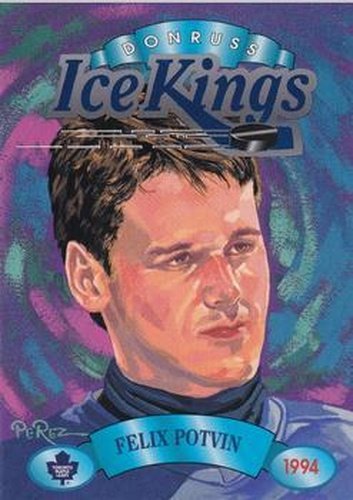 #6 Felix Potvin - Toronto Maple Leafs - 1993-94 Donruss - Ice Kings Hockey