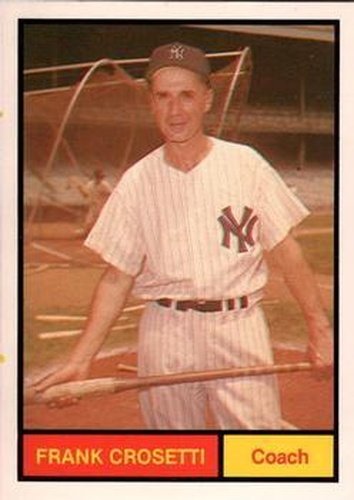 #6 Frankie Crosetti - New York Yankees -1982 Galasso 1961 World Champions New York Yankees Baseball