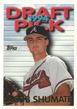 #6 Jacob Shumate - Atlanta Braves - 1995 Topps Baseball