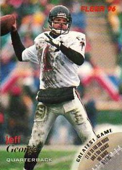 #6 Jeff George - Atlanta Falcons - 1996 Fleer Football