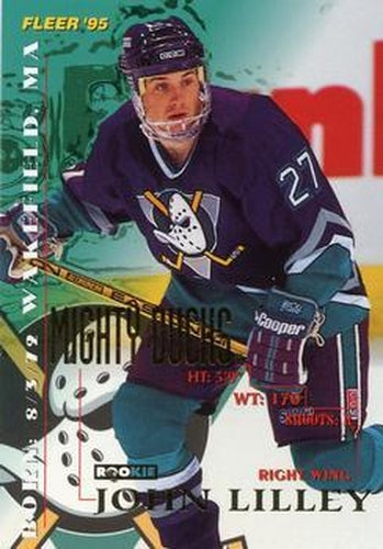 #6 John Lilley - Anaheim Mighty Ducks - 1994-95 Fleer Hockey