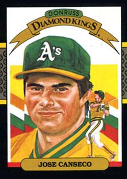 #6 Jose Canseco - Oakland Athletics - 1987 Donruss Baseball