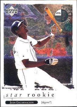 #6 Juan Encarnacion - Detroit Tigers - 1998 Upper Deck - Rookie Edition Preview Baseball