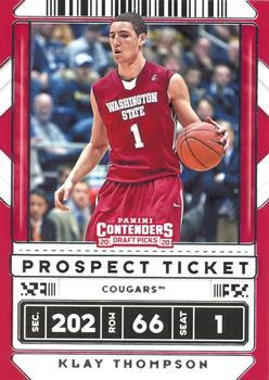 #6 Klay Thompson - Washington State Cougars - 2020 Panini Contenders Draft Picks Basketball