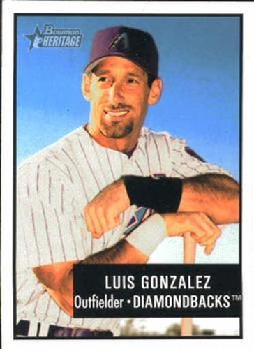 #6 Luis Gonzalez - Arizona Diamondbacks - 2003 Bowman Heritage Baseball