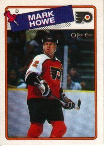 #6 Mark Howe - Philadelphia Flyers - 1988-89 O-Pee-Chee Hockey