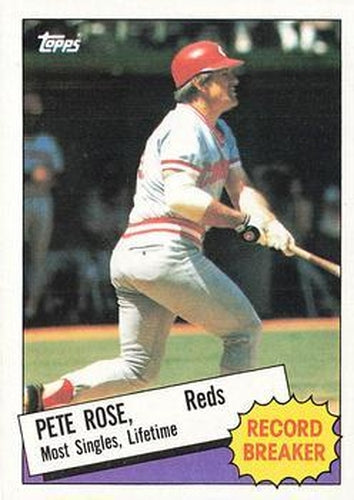#6 Pete Rose - Cincinnati Reds - 1985 Topps Baseball