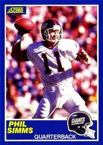 #6 Phil Simms - New York Giants - 1989 Score Football