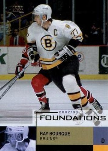 #6 Ray Bourque - Boston Bruins - 2002-03 Upper Deck Foundations Hockey