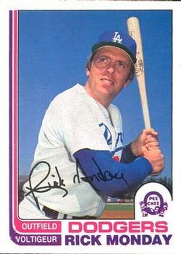 #6 Rick Monday - Los Angeles Dodgers - 1982 O-Pee-Chee Baseball
