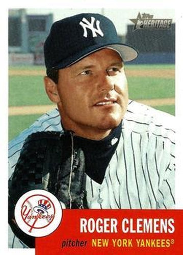 #6 Roger Clemens - New York Yankees - 2002 Topps Heritage Baseball