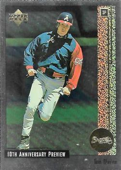 #6 Tom Glavine - Atlanta Braves - 1998 Upper Deck - 10th Anniversary Preview Baseball