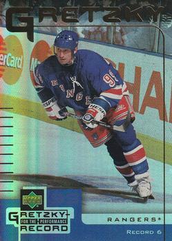 #6 Wayne Gretzky - New York Rangers - 1999-00 Upper Deck McDonald's Wayne Gretzky Performance for the Record Hockey