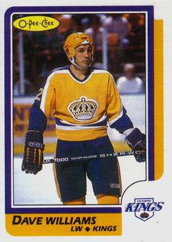 #6 Dave Williams - Los Angeles Kings - 1986-87 O-Pee-Chee Hockey