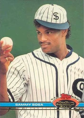 #6 Sammy Sosa - Chicago White Sox - 1991 Stadium Club Baseball