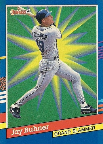 #6 Jay Buhner - Seattle Mariners - 1991 Donruss Baseball - Grand Slammers
