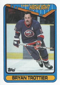 #6 Bryan Trottier - New York Islanders - 1990-91 Topps Hockey