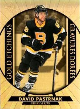 #G-6 David Pastrnak - Boston Bruins - 2020-21 Upper Deck Tim Hortons Hockey - Gold Etchings