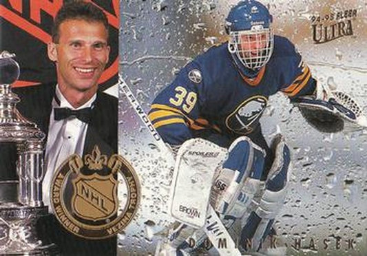 #6 Dominik Hasek - Buffalo Sabres - 1994-95 Ultra Hockey - NHL Award Winners