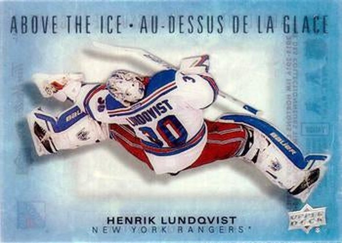 #AI-HL Henrik Lundqvist - New York Rangers - 2015-16 Upper Deck Tim Hortons Hockey - Above The Ice