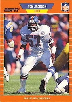 #6 Tom Jackson - Denver Broncos - 1989 Pro Set Football - Announcers