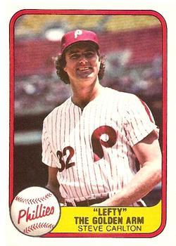 #6a Steve Carlton - Philadelphia Phillies - 1981 Fleer Baseball