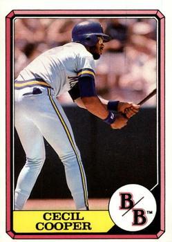 #6 Cecil Cooper - Milwaukee Brewers - 1987 Topps Boardwalk and Baseball