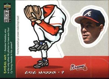#6b Greg Maddux - Atlanta Braves - 1998 Collector's Choice - Mini Bobbing Heads Baseball