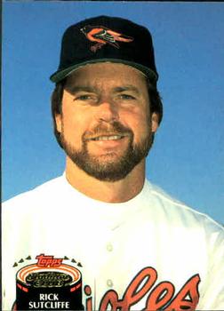 #700 Rick Sutcliffe - Baltimore Orioles - 1992 Stadium Club Baseball