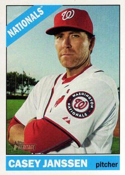 #700 Casey Janssen - Washington Nationals - 2015 Topps Heritage Baseball
