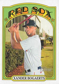 #700 Xander Bogaerts - Boston Red Sox - 2021 Topps Heritage Baseball