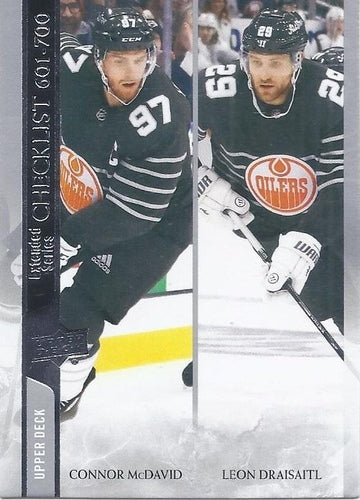 #700 Connor McDavid / Leon Draisaitl - Edmonton Oilers - 2020-21 Upper Deck Hockey