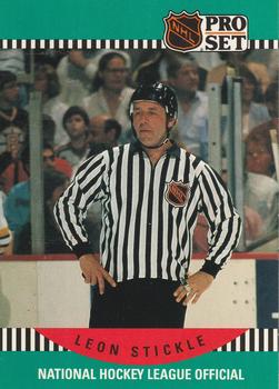 #700 Leon Stickle - 1990-91 Pro Set Hockey