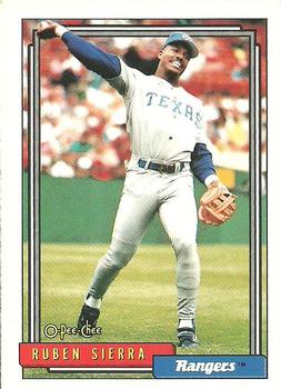 #700 Ruben Sierra - Texas Rangers - 1992 O-Pee-Chee Baseball