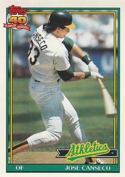#700 Jose Canseco - Oakland Athletics - 1991 O-Pee-Chee Baseball