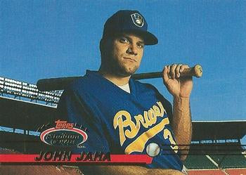 #701 John Jaha - Milwaukee Brewers - 1993 Stadium Club Baseball