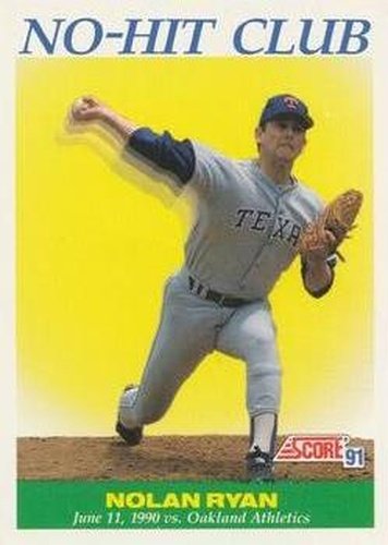 #701 Nolan Ryan - Texas Rangers - 1991 Score Baseball