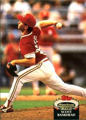 #701 Scott Bankhead - Cincinnati Reds - 1992 Stadium Club Baseball