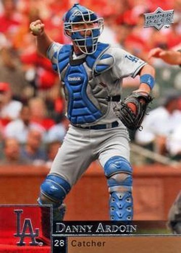 #701 Danny Ardoin - Los Angeles Dodgers - 2009 Upper Deck Baseball
