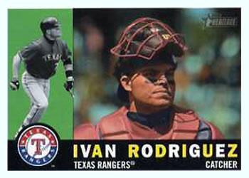 #701 Ivan Rodriguez - Texas Rangers - 2009 Topps Heritage Baseball